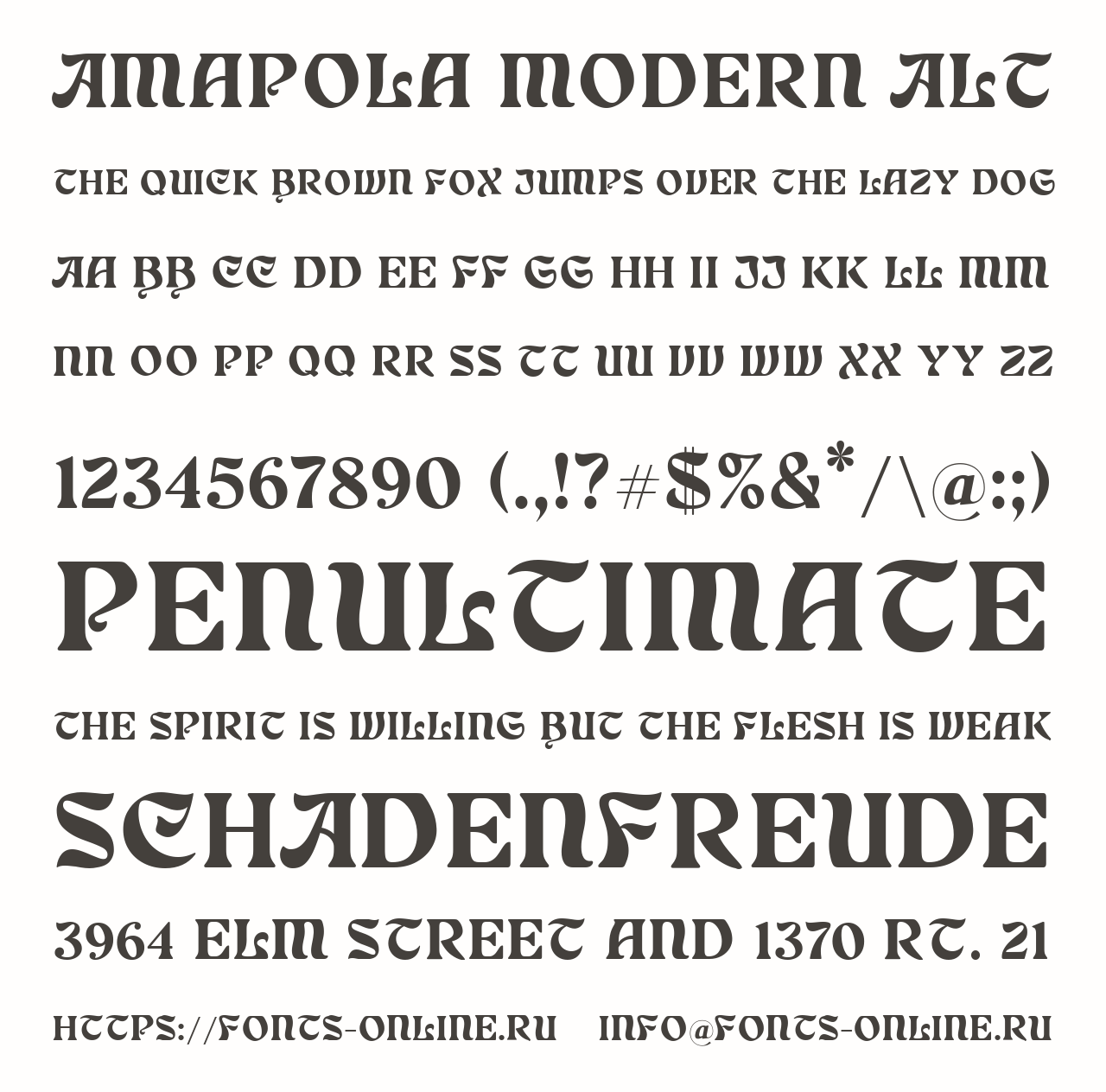Amapola Modern Alt Free Font Download